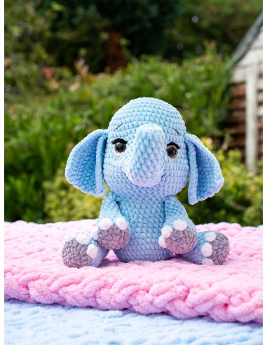 soft crochet handmade elephant toy